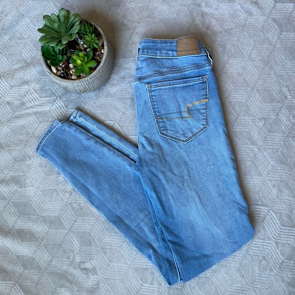 AEO High Rise Skinny Jeans Super Stretch